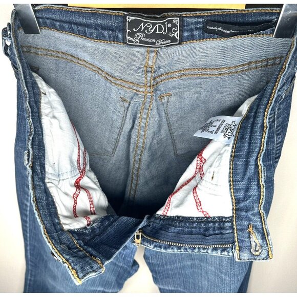 NYDJ Womens Jeans NOT YOUR DAUGHTER'S Denim Straight Designer Blue Size 12 - Picture 3 of 14